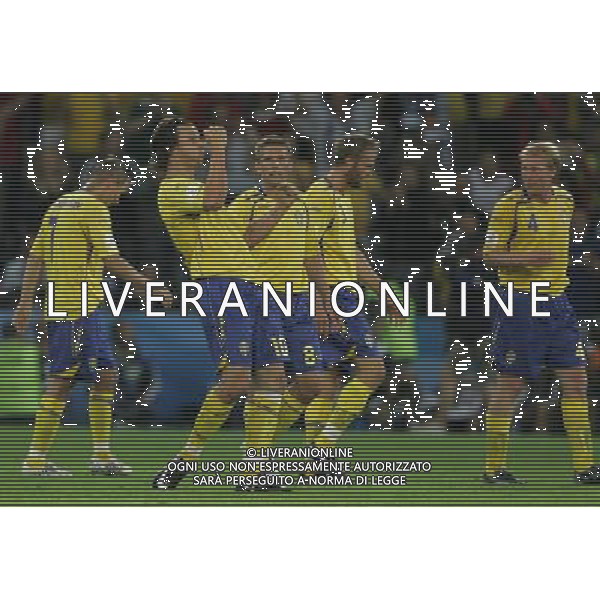 Grecia - Svezia 10/06/2008 Europei Austria nella foto esultanza dopo il gol di zlatan ibrahimovic ph luzzani/Ag. Aldo Liverani Sas