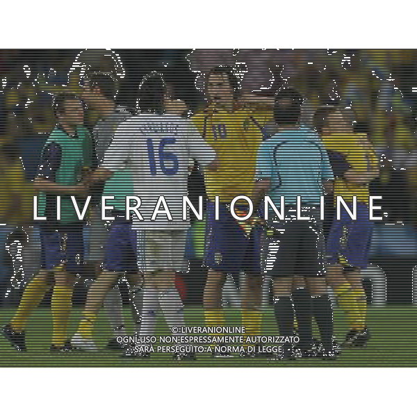Grecia - Svezia 10/06/2008 Europei Austria nella foto zlatan ibrahimovic a fine gara ph luzzani/Ag. Aldo Liverani Sas