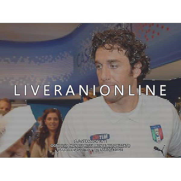 Conferenza Stampa Toni-Zambrotta-Grosso Baden - 11.06.2008 Nella Foto:TONI LUCA FIRMA AUTOGRAFI A CASA AZZURRI /Ph.Vitez-Ag. Aldo Liverani