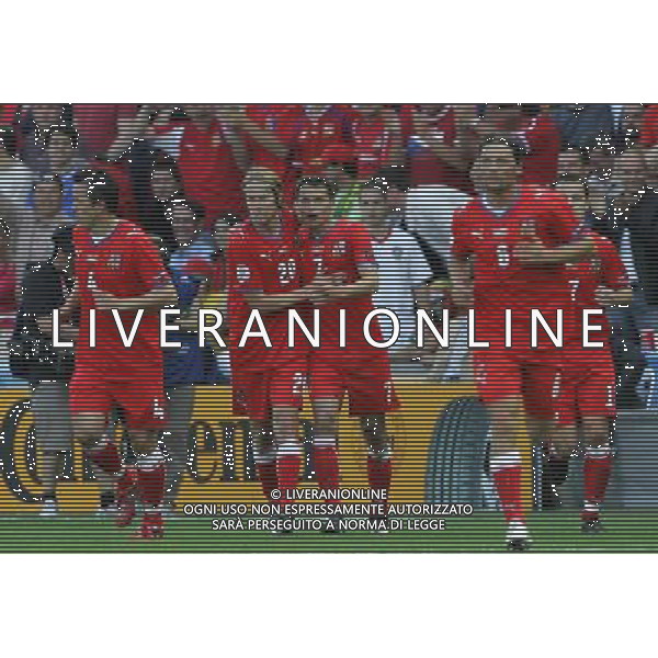 Repubblica Ceca - Portogallo 11/06/2008 Europei Svizzera nella foto esultanza dopo il gol del pareggio di sionko del 1-1 ph luzzani/Ag. Aldo Liverani Sas