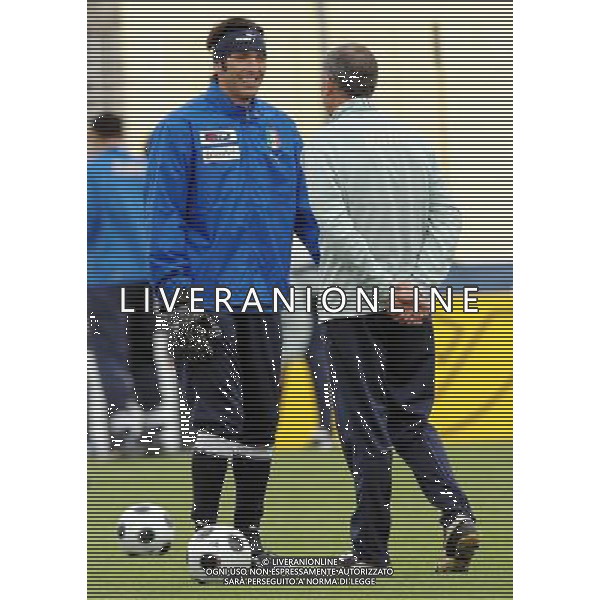 Allenamento Nazionale Italiana Baden - 11.06.2008 Nella Foto:BUFFON GIANLUIGI PARLA CON BORDON IVANO /Ph.Vitez-Ag. Aldo Liverani