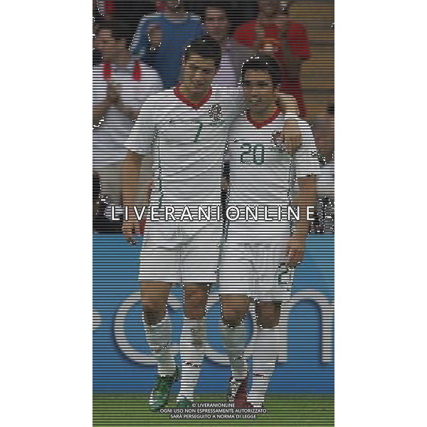 Repubblica Ceca - Portogallo 11/06/2008 Europei Svizzera nella foto esultanza cristiano ronaldo e deco ph luzzani/Ag. Aldo Liverani Sas