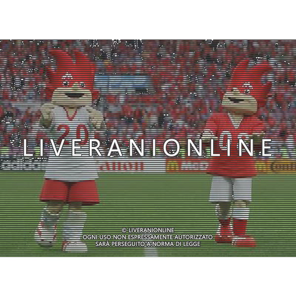 Ginevra 11-06-2008 Campionati europei calcio EURO2008 repubblica ceca-portogallo 1:3 nella foto le mascotte flix e trix ph marco luzzani/ag aldo liverani s.a.s.