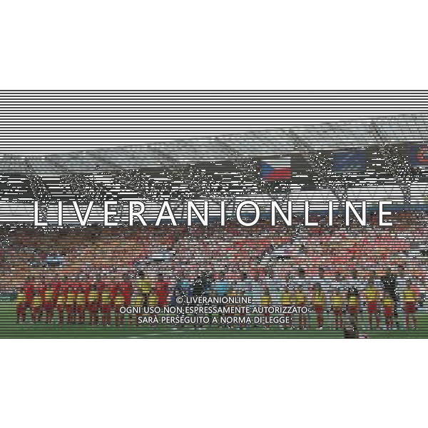 Ginevra 11-06-2008 Campionati europei calcio EURO2008 repubblica ceca-portogallo 1:3 nella foto le squadre schierate ph marco luzzani/ag aldo liverani s.a.s.