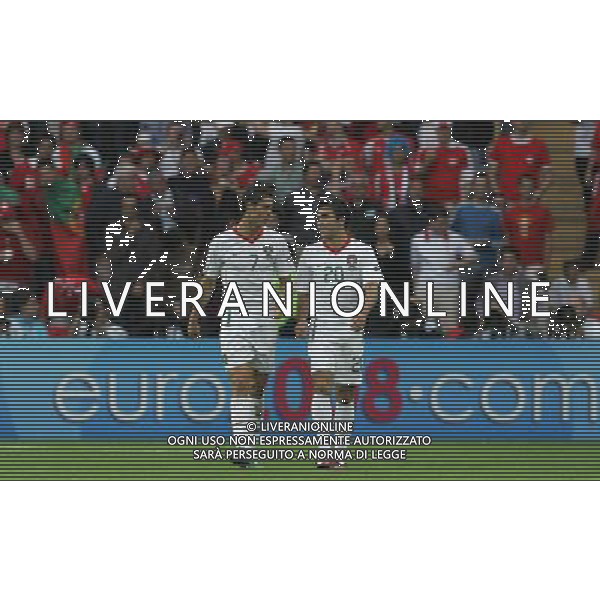 Ginevra 11-06-2008 Campionati europei calcio EURO2008 repubblica ceca-portogallo 1:3 nella foto cristiano ronaldo e deco ph marco luzzani/ag aldo liverani s.a.s.