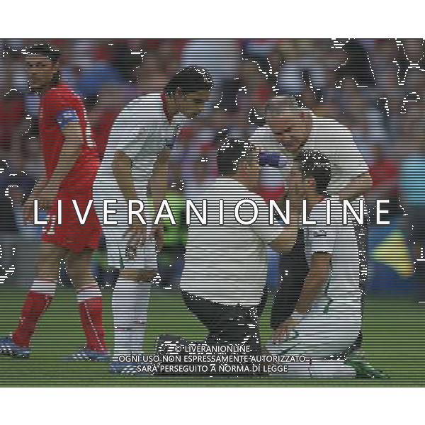 Ginevra 11-06-2008 Campionati europei calcio EURO2008 repubblica ceca-portogallo 1:3 nella foto cristiano ronaldo medicato ph marco luzzani/ag aldo liverani s.a.s.