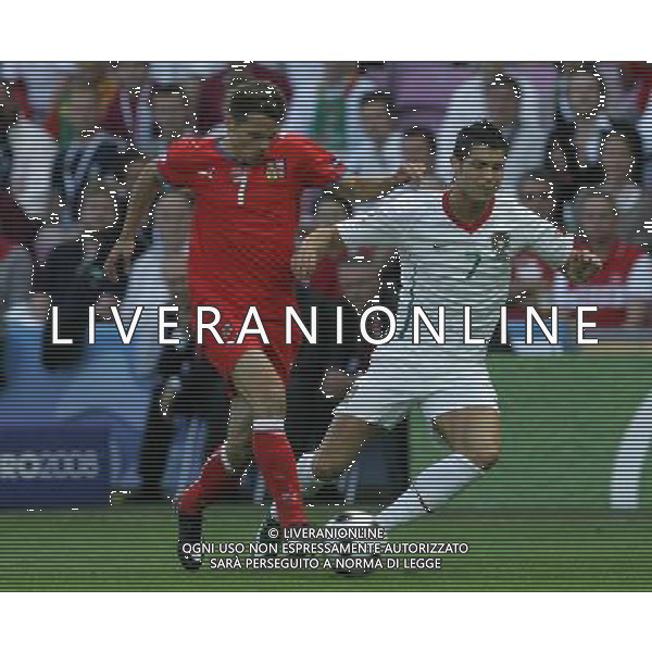 Ginevra 11-06-2008 Campionati europei calcio EURO2008 repubblica ceca-portogallo 1:3 nella foto cristiano ronaldo e libor sionko ph marco luzzani/ag aldo liverani s.a.s.