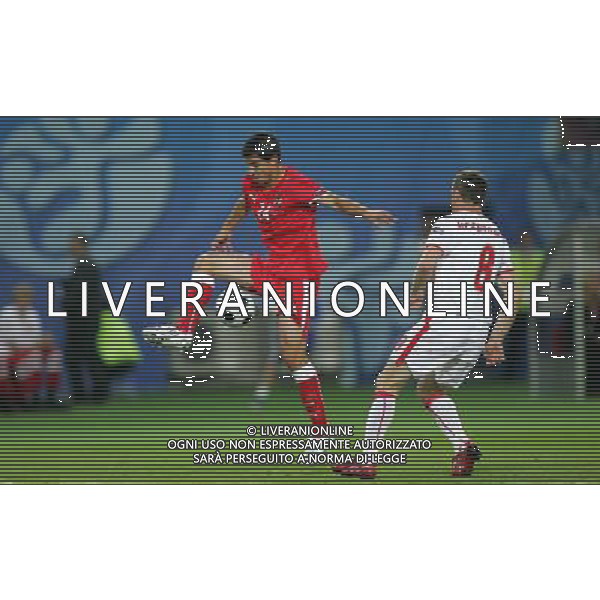 Austria - Polonia 12.06.2008 Europei nella foto Gyorgy Garics, Jacek Krzynowek , copyright by firo sportphoto/Ag. Aldo Liverani Sas - ITALY ONLY -