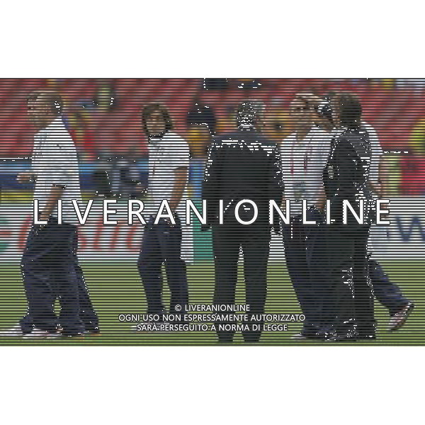 Italia - Romania 13/06/2008 Europei Zurigo nella foto i giocatori Italiani in campo nel prepartita ph luzzani/Ag. Aldo Liverani Sas