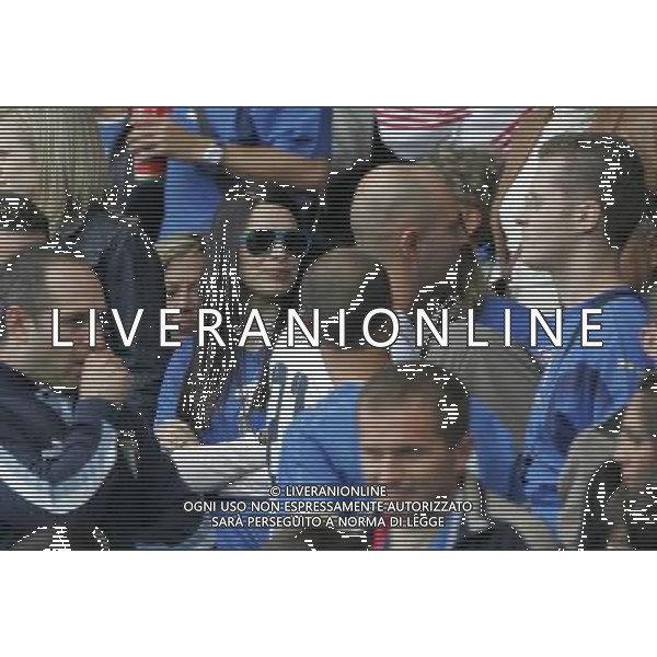 Italia - Romania 13/06/2008 Europei Zurigo nella foto Sonia Amoruso moglie di alessandro del piero ph luzzani/Ag. Aldo Liverani Sas