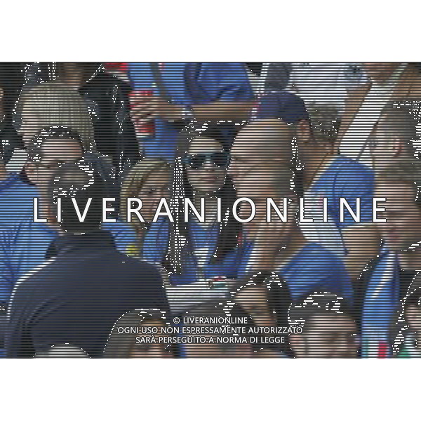 Italia - Romania 13/06/2008 Europei Zurigo nella foto Sonia Amoruso moglie di alessandro del piero ph luzzani/Ag. Aldo Liverani Sas