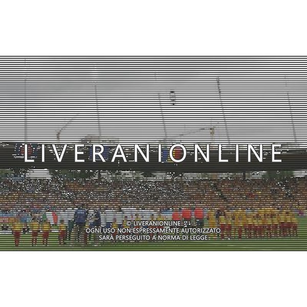 Italia - Romania 13/06/2008 Europei Zurigo nella foto le due formazioni schierate ph luzzani/Ag. Aldo Liverani Sas