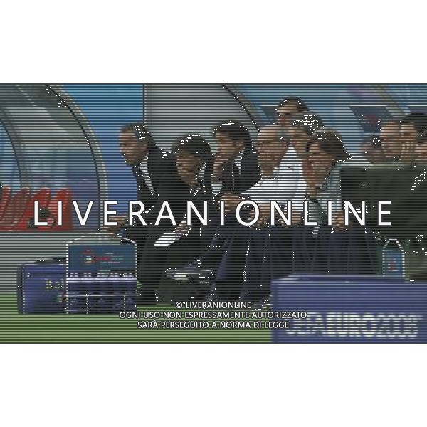 Italia - Romania 13/06/2008 Europei Zurigo nella foto roberto donadoni in panchina ph luzzani/Ag. Aldo Liverani Sas