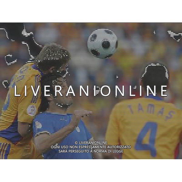 Italia - Romania 13/06/2008 Europei Zurigo nella foto Luca Toni e goian ph luzzani/Ag. Aldo Liverani Sas