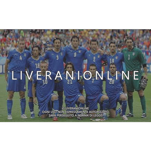 Italia - Romania 13/06/2008 Europei Zurigo nella foto la formazione italiana ph luzzani/Ag. Aldo Liverani Sas