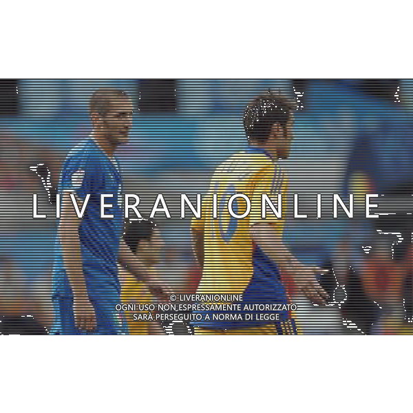 UEFA EURO 2008 Gruppo C M13 Zurigo - 13.06.2008 Italia-Romania Nella Foto:CHIELLINI-MUTU /Ph.Vitez-Ag. Aldo Liverani