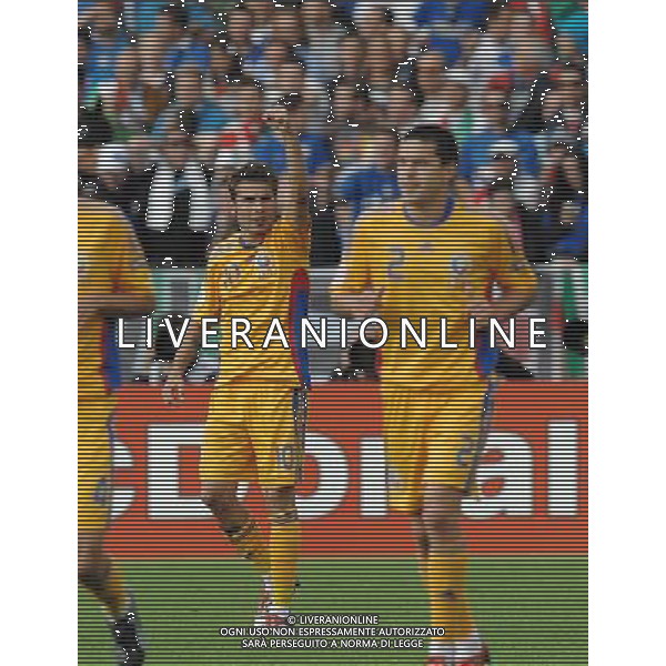 UEFA EURO 2008 Gruppo C M13 Zurigo - 13.06.2008 Italia-Romania Nella Foto:MUTU ESULTA /Ph.Vitez-Ag. Aldo Liverani