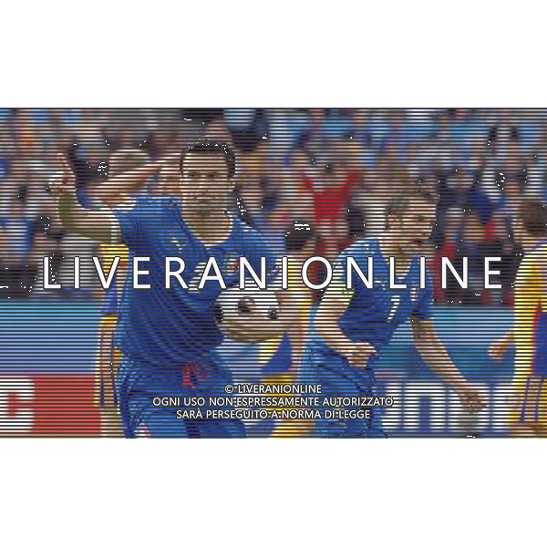 UEFA EURO 2008 Gruppo C M13 Zurigo - 13.06.2008 Italia-Romania Nella Foto:PANUCCI ESULTA /Ph.Vitez-Ag. Aldo Liverani