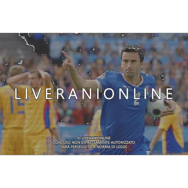 UEFA EURO 2008 Gruppo C M13 Zurigo - 13.06.2008 Italia-Romania Nella Foto:PANUCCI ESULTA /Ph.Vitez-Ag. Aldo Liverani