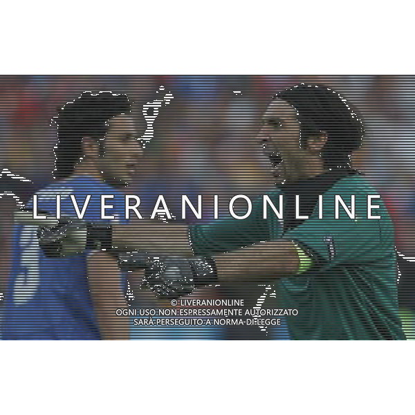 Italia-Romania UEFA EURO 2008 Gruppo C M13 Zurigo - 13.06.2008 Nella Foto: esultanza di gianluigi buffon dopo il rigore parato Ph.Luzzani/Ag. Aldo Liverani