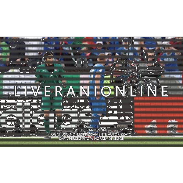 UEFA EURO 2008 Gruppo C M13 Zurigo - 13.06.2008 Italia-Romania Nella Foto:BUFFON ESULTA PER IL RIGORE PARATO A MUTU /Ph.Vitez-Ag. Aldo Liverani