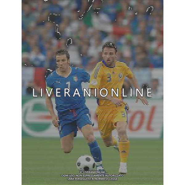 UEFA EURO 2008 Gruppo C M13 Zurigo- 13.06.2008 Italia-Romania Nella Foto:RAT RAZVAN-DEL PIERO ALESSANDRO /Ph.Vitez-Ag. Aldo Liverani