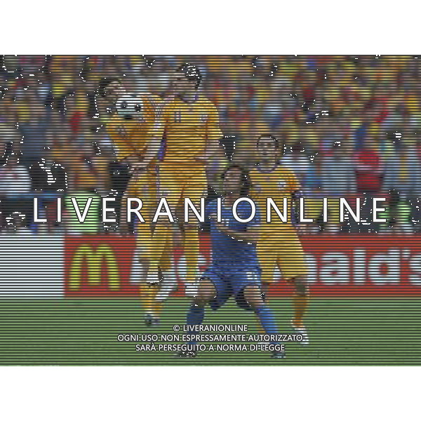 Zurigo (CH) 13-06-2008 Campionato Europeo Calcio EURO2008 italia-romania 1:1 nella foto andrea pirlo, razvan cocis, daniel niculae e cristian chivu ph marco luzzani/ag aldo liverani s.a.s.