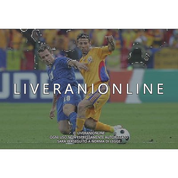 Zurigo (CH) 13-06-2008 Campionato Europeo Calcio EURO2008 italia-romania 1:1 nella foto antonio cassano e razvan rat ph marco luzzani/ag aldo liverani s.a.s.