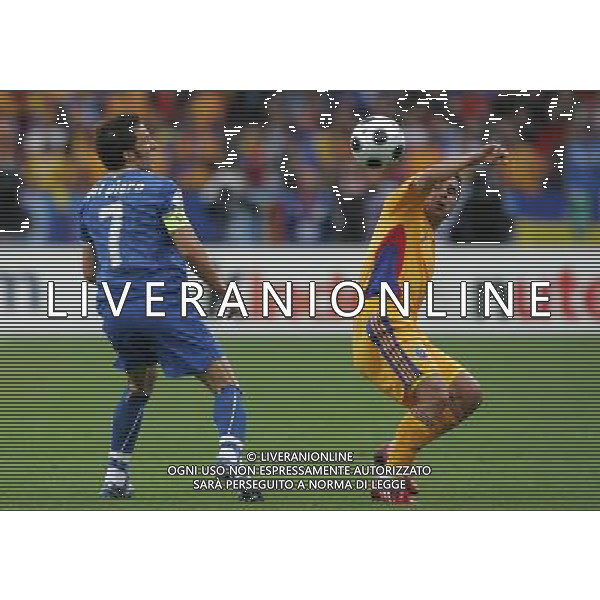 Zurigo (CH) 13-06-2008 Campionato Europeo Calcio EURO2008 italia-romania 1:1 nella foto alessandro del piero e florentin petre ph marco luzzani/ag aldo liverani s.a.s.