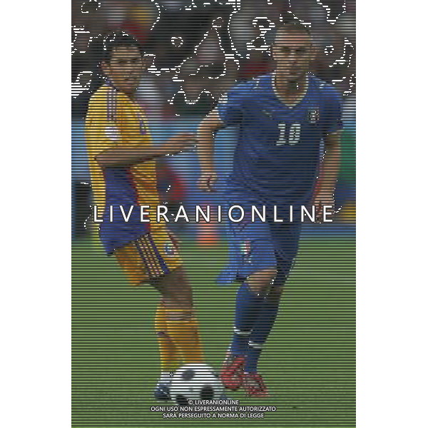 Zurigo (CH) 13-06-2008 Campionato Europeo Calcio EURO2008 italia-romania 1:1 nella foto daniele de rossi e paul codrea ph marco luzzani/ag aldo liverani s.a.s.