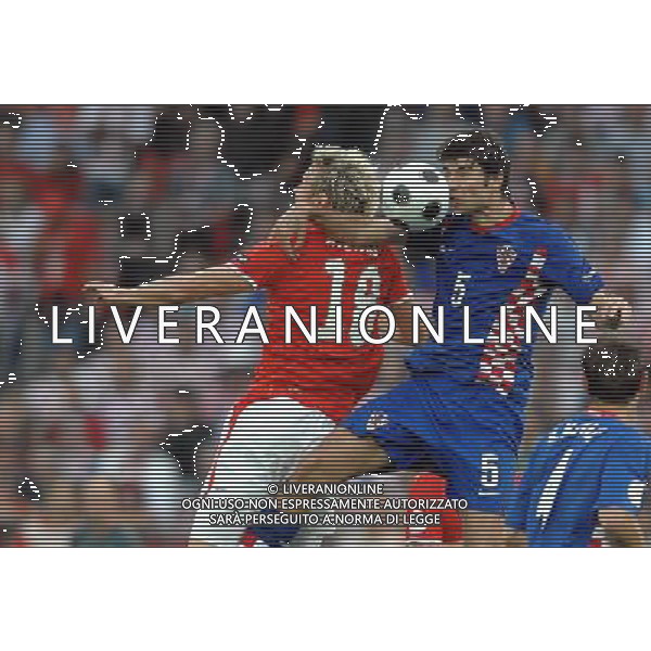 UEFA EURO 2008 Gruppo B M03 Vienna - 08.06.2008 Austria-Croazia Nella Foto:CORLUKA VEDRAN-KIENAST ROMAN /Ph.Vitez-Ag. Aldo Liverani