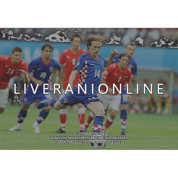 UEFA EURO 2008 Gruppo B M03 Vienna - 08.06.2008 Austria-Croazia Nella Foto:MODRIC LUKA GOL /Ph.Vitez-Ag. Aldo Liverani