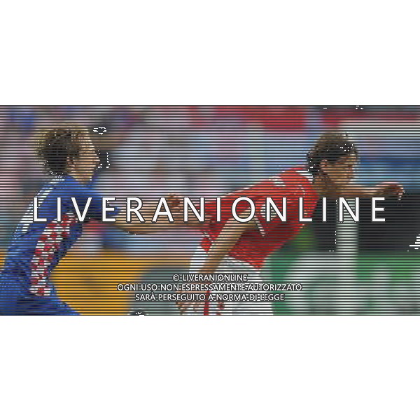 UEFA EURO 2008 Gruppo B M03 Vienna - 08.06.2008 Austria-Croazia Nella Foto:MODRIC LUKA-AUFHAUSER RENE\' /Ph.Vitez-Ag. Aldo Liverani