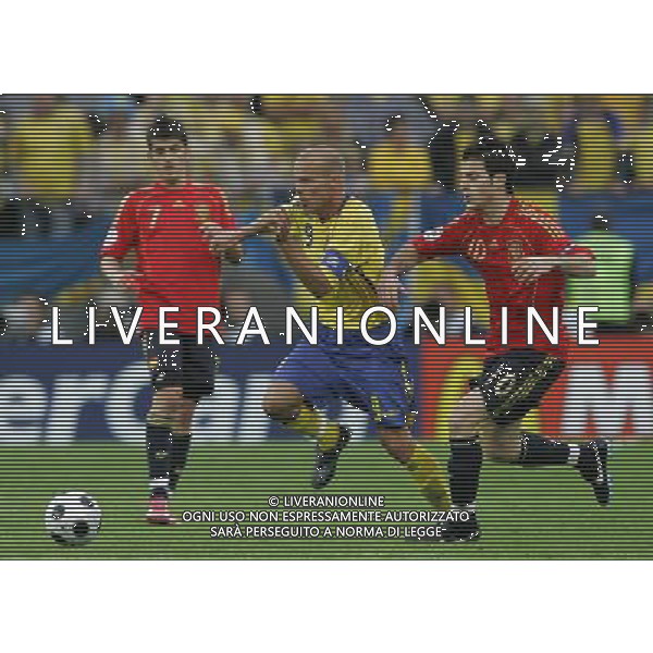 Svezia - Spagna 14/06/2008 Europei Innsbruck nella foto ljungberg e fabregas ph luzzani/Ag. Aldo Liverani Sas