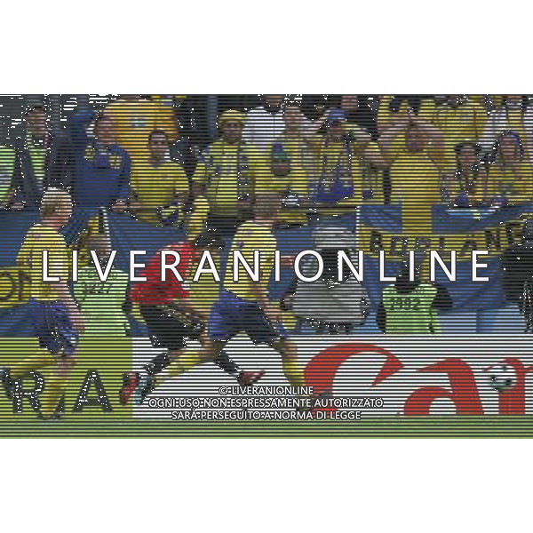 Svezia - Spagna 14/06/2008 Europei Innsbruck nella foto il gol della vittoria di david villa del 1-2 ph luzzani/Ag. Aldo Liverani Sas
