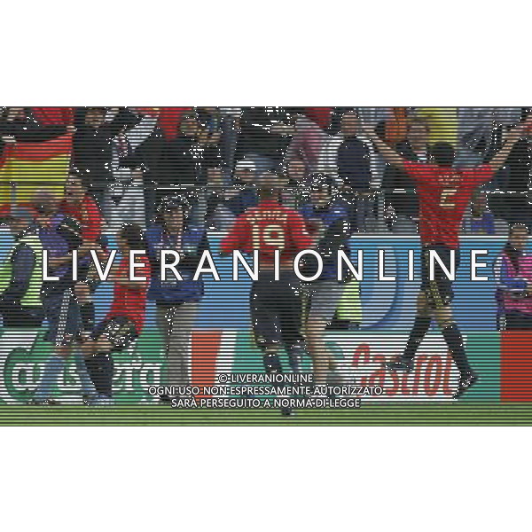 Svezia - Spagna 14/06/2008 Europei Innsbruck nella foto esultanza dopo il gol della vittoria di david villa del 1-2 ph luzzani/Ag. Aldo Liverani Sas