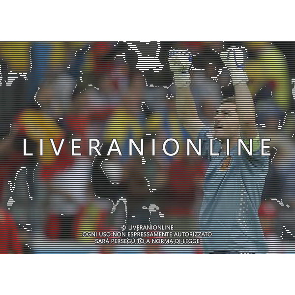 Svezia - Spagna 14/06/2008 Europei Innsbruck nella foto esultanza casillas a fine gara ph luzzani/Ag. Aldo Liverani Sas