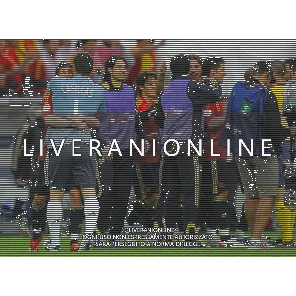 Svezia - Spagna 14/06/2008 Europei Innsbruck nella foto esultanza david villa a fine gara ph luzzani/Ag. Aldo Liverani Sas