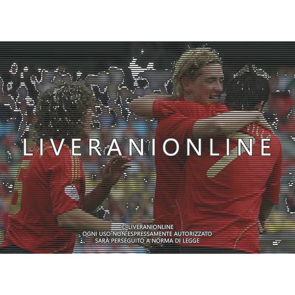 Innsbruck (AUT) 14-06-2008 Campionato europeoo calcio EURO2008 svezia-spagna 1:2 nella foto esultanza fernando torres ph marco luzzani/ag aldo liverani s.p.a.