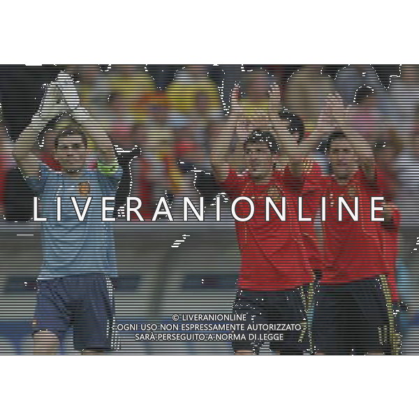 Innsbruck (AUT) 14-06-2008 Campionato europeoo calcio EURO2008 svezia-spagna 1:2 nella foto david villa esulta a fine gara ph marco luzzani/ag aldo liverani s.p.a.