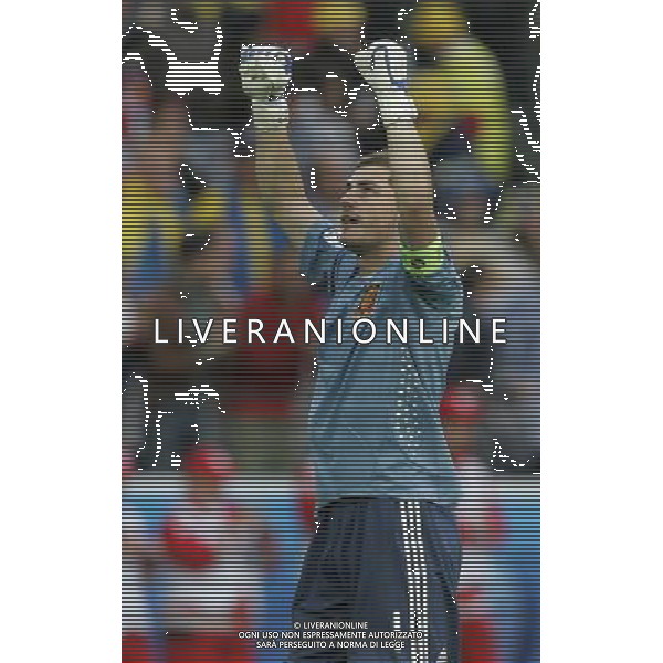 Innsbruck (AUT) 14-06-2008 Campionato europeoo calcio EURO2008 svezia-spagna 1:2 nella foto iker cassillas esulta a fine gara ph marco luzzani/ag aldo liverani s.p.a.