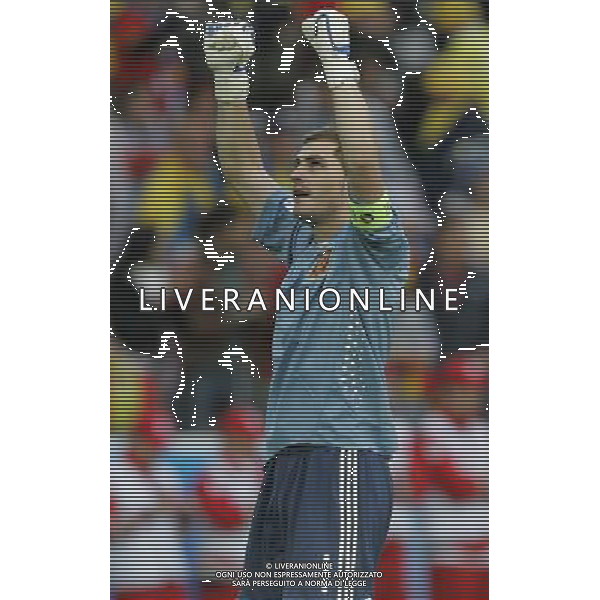 Innsbruck (AUT) 14-06-2008 Campionato europeoo calcio EURO2008 svezia-spagna 1:2 nella foto iker cassillas esulta a fine gara ph marco luzzani/ag aldo liverani s.p.a.