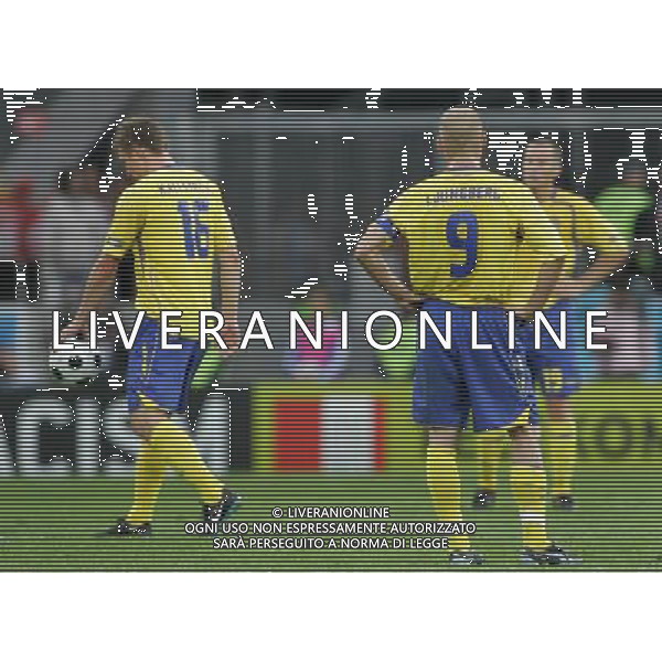 Innsbruck (AUT) 14-06-2008 Campionato europeoo calcio EURO2008 svezia-spagna 1:2 nella foto delusione svezia ph marco luzzani/ag aldo liverani s.p.a.