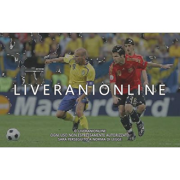 Innsbruck (AUT) 14-06-2008 Campionato europeoo calcio EURO2008 svezia-spagna 1:2 nella foto cesc fabregas, fredrickljungberg e david villa ph marco luzzani/ag aldo liverani s.p.a.