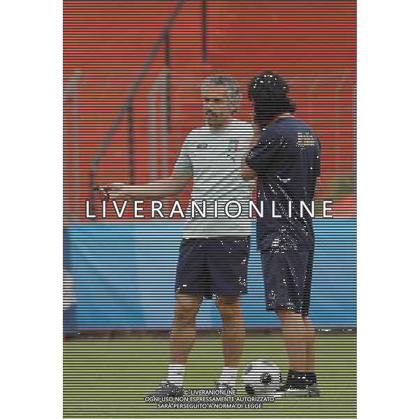 Allenamento Nazionale Italiana Baden - 15.06.2008 Nella Foto:DONADONI ROBERTO-CAMONARESI MAURO /Ph.Vitez-Ag. Aldo Liverani