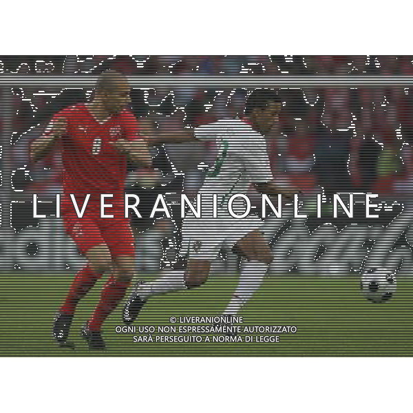 Svizzera - Portogallo 15/06/2008 Europei 2008 nella foto nani e inler ph luzzani/Ag. Aldo Liverani sas