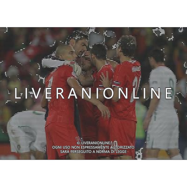 Svizzera - Portogallo 15/06/2008 Europei 2008 nella foto esultanza svizzera a fine gara ph luzzani/Ag. Aldo Liverani sas