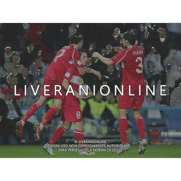 Turchia - Repubblica Ceca 3:2 15.06.2008 Europei 2008 Ginevra nella foto abbracci esultanza dopo il gol del pareeggio di Nihat Kahveci del 2-2 copyright by firo sportphoto/Ag. Aldo Liverani sas - ITALY ONLY -