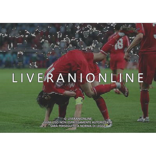 Turchia - Repubblica Ceca 3:2 15.06.2008 Europei 2008 Ginevra nella foto esultanza dopo il gol del di Nihat Kahveci del 3-2 con Tuncay Sanli copyright by firo sportphoto/Ag. Aldo Liverani sas - ITALY ONLY -