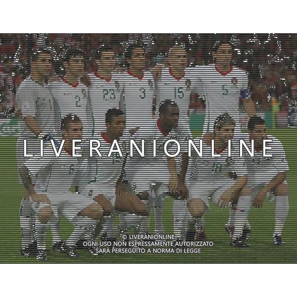 Basilea (CH) 15-06-2008 Campionato europeo calcio EURO2008 svizzera-portogallo 2:0 nella foto formazione portogallo ph marco luzzani/ag aldo liverani s.a.s.